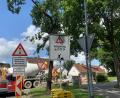 Bild: Stefanie Roth
Die Bauarbeiten laufen bereits. Aktuell ist ein Teil der Strecke in Grafenwöhr halbseitig gesperrt.