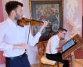 Bild: do
Ganz im Sinne italienischer Leitkultur aus dem 18. Jahrhundert hatten Simone Pirri (Barock-Violine) und Alberto Maron (Cembalo) eine große Auswahl an Sonaten im Gepäck.