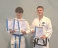 Bild: Luber/exb
Maximilian Kohl (links) und Matthias Reichl waren für den TuS Vilseck im Taekwondo erfolgreich.