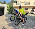 Bild: Stöckl
Und los geht's: Wolfgang Stöckl (links) und Gerd Biebl am Tag der Rückfahrt von ihrem Rad-Abenteuer.