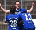 Archivbild: G. Büttner
Patryk Bytomski (Mitte, Szene aus der Partie gegen Eichstätt) traf zum Ausgleich für die SpVgg SV Weiden beim SC Eltersdorf. Dies war bereits sein dritter Saisontreffer.