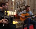 Bild: Kunz
Nico Graz und Florian Kohlscheen gestalten die Mittagsandacht in der Josefskirche.