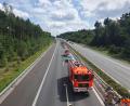 Bild: Hösamer
Die A93 war nach einem Unfall bei Schwandorf in Fahrtrichtung Weiden gesperrt.