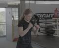 Bild: Jakob Graf
Luftboxen als Aufwärmübung beim Boxtraining.