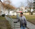 Bild: Jennifer Battaglia
Für Karin Scheffmann sind die Treppen in Richtung Jahnstraße zu beschwerlich.