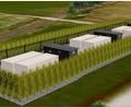 Grafik: Green Flexibility/exb
Eine Batteriespeicher-Anlage wird in Mitterteich an der Ludwig-Erhard-Straße errichtet. Im Bild eine Beispielvisualisierung für ein Projekt in einer vergleichbaren Größenordnung. Das Vorhaben in Mitterteich wird noch drei Container mehr umfassen, die auch farblich anders gestaltet sind.