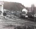 Archivbild: Dr. Christian Arbeiter/exb
Schon Anfang der 1970er-Jahre zeichnete sich der Niedergang ab: Hier verlässt ein Schienenbus der Bau-Reihe 795/995 den Bahnhof in Richtung Mitterteich, das Bahngelände hatte wegen der Verladungen eine erhebliche Ausdehnung.