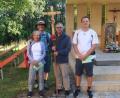 Bild: rha
Die 14. Wallfahrt der Pfarreiengemeinschaft Vilseck-Schlicht-Sorghof zum Frohnberg leiten (von links) Rita Kederer, Edmund Heldmann, Josef Stauber und Jonas Dittrich.