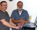 Bild: mst
Dieter Riedel (links) und Michael Wagner gaben wichtige Hinweise zur Datensicherung im Internet.