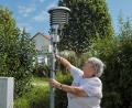 Bild: Wolfgang Steinbacher
Irene Zeller betreibt seit über 25 Jahren eine Wetterstation im Amberger Stadtteil Ammersricht.