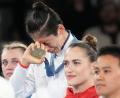 Bild: Marcus Brandt/dpa
Auch Lin Yi-ting wurde in den sozialen Medien teilweise heftig attackiert.