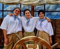 Bild: Vereinsarchiv Schloss-Spiele Neumarkt 
Kinderschauspielerinnen Lilly Dietzel (links), Janna Paprotta (mittig), Ronja Hinney (rechts) bei dem Sommerstück "Der Sturm" des Theatervereins Schloss-Spiele Neumarkt.