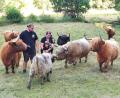 Bild: Portner
Ramona und Christian Dirscherl betreiben bei Winklarn eine Schottische-Hochlandrinder-Zucht unter dem Namen „Highland Cattle vom Aschatal“. Gäste sind zum Striegeln und Streicheln willkommen.