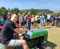 Bild: lg
Der John Deere hat zusätzliche PS unter die Haube bekommen und ist ein Blickfang auf dem Golan.