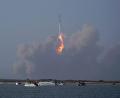 Bild: Eric Gay/AP/dpa
Ein großer Raketenstart wirkt nicht nur auf Menschen gewaltig. Auch die Atmosphäre ändert sich dadurch.