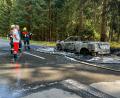 Bild: Leon Karwath
Die Feuerwehren Wurz und Neuhaus konnten den Brand löschen, bevor das Feuer auf den Wald übergreifen konnte.