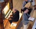 Bild: do
Als Ensemble "Cappellarte" beeindruckten Bass-Bariton Moritz Kellner, Sefan Baier (Orgel) und Oleg Czuchlieb (Erzlaute) unter dem Konzerttitel "Historiae Sacrae" mit Vokalwerken aus den Beständen des Klosterarchivs.