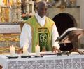 Bild: aun
Pfarrvikar Charles Ugochukwu Nwamiro beim Abschiedsgottesdienst.