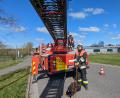 Archivbild: lei
2015 bekam die Feuerwehr Auerbach ihre Drehleiter. Damit steht nächstes Jahr der gesetzliche Zehn-Jahres-Service an, den der Stadtrat jetzt beauftragte.