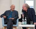 Bild: Wolfgang Steinbacher
Über sein Leben spricht (von links) Hans Schuierer mit dem Sega-Vorsitzenden Armin Rüger.