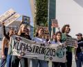 Bild: Carsten Koall/dpa
Wollen am Freitag in mehr als 100 Orten auf die Straße gehen: Klimaschützer von Fridays for Future.