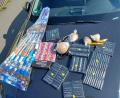 Bild: Bundespolizei Waidhaus/exb
Die Bundespolizei Waidhaus stellte in Waldsassen sieben Kilogramm Pyrotechnik sicher.