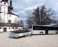 Archivbild: pz
So viele Räder transportiert der Grenzland-Express selten. Er verkehrt zwischen Mai und Oktober zwischen Tirschenreuth, Bad Neualbenreuth, Waldsassen und dem Bahnhof Eger. Mit der Auslastung ist der Landkreis nicht zufrieden.