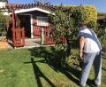 Bild: wro
Das Reich der Eheleute Petra und Günther ist nicht nur wegen des roten Gartenhäuschens ein idyllischer Ort.