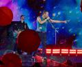 Bild: Henning Kaiser/dpa
Chris Martin, Sänger der britischen Band Coldplay, bei einem Konzert im Rahmen der „Music of the Spheres Tour 2024“. (Archivfoto)