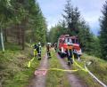 Archivbild: rti
Bei dieser Waldbrandübung 2023 übten tschechische und deutsche Feuerwehrleute im Kaiserwald.