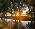 Bild: Jens Meyer 
Aussicht auf Lieblings-Laufroute von Oberbürgermeister Jens Meyer: Lichtspiel der Landschaft am Flutkanal.