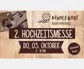 Bild: exb
Der Mühlenhof Mähring lädt am 3. Oktober zur Hochzeitsmesse.