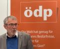 Bild: Alfred Damm/exb
Bernhard Suttner spricht zu „75 Jahre Grundgesetz“.