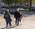 Bild: Wolfgang Würth
Mittagspause an Tag 3 des dritten Rio-Prozesses. Einer der Angeklagten wird aus dem Gerichtsgebäude geführt, die Pause verbringt er in der JVA in Weiden.