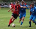 Bild: Dieter Jäschke
Nico Argauer (gestreiftes Trikot) ist mit dem Sportclub beim TSV Seebach zu Gast.