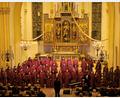 Bild: ric
Der Mädchenchor der Regensburger Domspatzen bei seinem Auftritt in der Pfarrkirche Herz Jesu in Rosenberg.