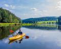 Bild: Alois Kernbichl/exb
Harald Dobler erkundete die vom Fluss Regen verbundenen Seen Höllensteinsee und Blaibacher See.