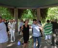 Archivbild: Susanne Schwab, Stadt Amberg
Beim offiziellen Start im Tanzpavillon im Englischen Garten war er natürlich am Start: Tom Scheimer, der ehemalige Betreiber des Clubs Habana und leidenschaftlicher Salsa-Tänzer (Mitte mit blauem Shirt).