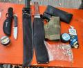 Bild: Bundespolizei
Diese Waffen und Drogen entdeckten Fahnder der Bundespolizei Waidhaus am Wochenende bei Grenzkontrollen an der A 6.