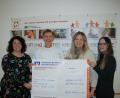 Bild: Lissi Knipl-Zörkler, Kliniken Nordoberpfalz
Freuen sich über eine 2000-Euro-Spende (von links): Marina Luttels, Oberarzt Dr. Klaus Adam, Anja Reber und Rebecca Anzer von der Firma „For you eHealth“.