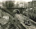Archivbild: Werner Lischka
Für den Bau der Tiefgarage beim Amberger Bahnhof wurde einfach der schon vorhandene Stadtgraben überbaut.
