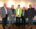Bild: Stefan Karl/exb
Die Ausstellung wurde im Verwaltungsgebäude des ZMS eröffnet. Das Bild zeigt von links Schwandorfs Altlandrat Volker Liedtke, Künstler Ferry Baierl, ZMS-Verbandsdirektor Thomas Knoll, den stellvertretenden Bürgermeister der Stadt Bad Kötzting, Wolfgang Kerscher, und Laudator Paul Schloesser.