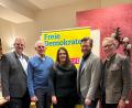 Bild: Silke Klotz
Ulrich Lechte, Theodor Klotz, Sandra Pauly, Christoph Skutella und Reinhold Wildenauer (von links) bei der Wahlkreisversammlung der FDP.
