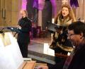 Bild: Kunz
Dieter Müller (Flöte) Jana Müller (Sopran) und Markus Lommer (Orgel) spielen Lieder zum Mitsingen.