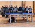 Bild: Christian Kropf/ DJK Neuhaus
Die Tischtennisabteilung DJK Neuhaus freut sich über ihren neuen Trainingsroboter.