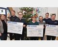Bild: no
Bei der Spendenübergabe im Eingangsbereich der Kindertagesstätte St. Vitus: (von links) Lisa Margraf, Firmeninhaber Christoph Margraf mit Sohn Franz, Stadtpfarrer Herbert Mader, Büchereileiterin Angelika Fromm, Kirchenpfleger Peter Falk, Philip Sellner und Florian Graf von der Kirwagemeinschaft Illschwang.