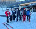 Bild: Wilhelm Zapf/exb
Diese Skifahrer-Gruppe freute sich, dass auf der Ochsenkopf-Nordpiste schon seit dem zweiten Weihnachtsfeiertag die Abfahrt präpariert ist.