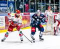 Bild: Elke Englmaier
Die Selber Wölfe (weiße Trikots, hier im Derby gegen die Blue Devils) rüsten weiter auf. Vier neue Spieler holte der DEL2-Club allein in den letzten vier Wochen.