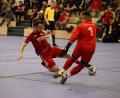 Bild: Dieter Jäschke
Sebastian Sebald (links) und die SpVgg Pfreimd sind wieder Bezirksmeister im Futsal.