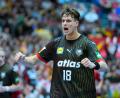 Bild: Sören Stache/dpa
Deutschlands Handballer um Julian Köster sind heiß auf das Duell mit Top-Favorit Dänemark.